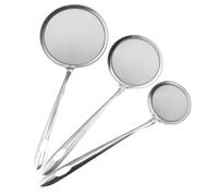 Fine Mesh Strainer - Fat Skimmer Spoon | Foods Strainers Ladle with Hanging Hole Function, Stainless Steel Skimmer with Reinforced Frame, Kitchen Cooking Tool, Mesh Strainer Spoon