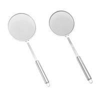 Fine Skimmer Spoon, Long Handle Strainer, 13.1x4.40 Inches Oil Filter with Mesh Build, Stainless Steel Grease Remover, Sifting Tool with Ergonomic Style, Fat Separator for Home and Restaurant