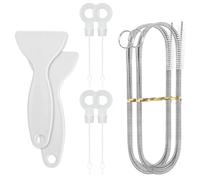 FINEASY 8 Pièce Nettoyage pour Réfrigérateur, Kit Nettoyage Frigo, Brosses de Nettoyage Flexibles, Drague de Vidange Réfrigérateur - Pour le Nettoyage du Réfrigérateur et de la Cuisine
