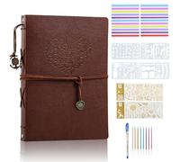 FINEASY Album Photo en Cuir 60 Pages,Album Scrapbook,Livre d'or de Mariage à Personnaliser, Album Scrapbooking,Livre Photo Vintage DIY pour Mère, Femme,Mari,Cadeau d'Anniversaire,de Mariage (Cordon)