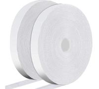 FINEASY Scratch Autocollant Double Face, 8M x 20mm Bande Scratch Adhésif, Bande Agrippantes Adhésives, Hook Loop Rubans pour Tous D'installations Cadre Ruban Adhésif Extra Fort (Blanc)