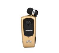 Fineblue-Écouteurs sans fil Bluetooth F920,oreillettes à clip filaire,mains libres,rétractable,téléphone de sauna - Type gold no box