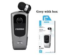 Fineblue-Écouteurs sans fil Bluetooth F920,oreillettes à clip filaire,mains libres,rétractable,téléphone de sauna - Type gray with box