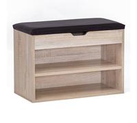 FineBuy Banc à Chaussures 60x30x40 cm avec Rangement, Banc Entrée
