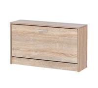 FineBuy Banc à Chaussures Split 80x24x47 cm Assise, Armoire à Chaussures | banc d'entrée petit et fermé, banc étroit avec rangement, surface résistante aux rayures, banc d'entrée