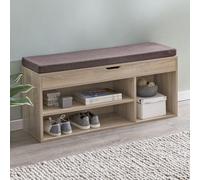 FineBuy Banc de Rangement à Chaussure Entrée 104x51x32 cm Étagère a Chaussures