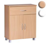 FineBuy Buffet Commode 60x75x30cm 2 portes et 1 tiroir Bois Étagère fermée