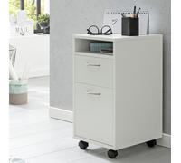 FineBuy Caisson de Bureau 33x63x38 cm Placard de Rangement Mobile avec Roulettes