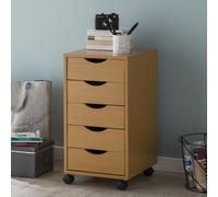 FineBuy Caisson de Bureau 33x64x38 cm Placard de Rangement Mobile avec Roulettes