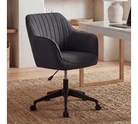 FineBuy Chaise De Bureau 85 - 90 cm Tissu Fauteuil Pivotant Chaise Coquille