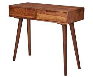FineBuy Console 90x36x76 cm Bois Massif Sheesham avec Tiroirs