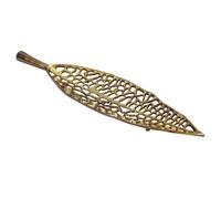 FineBuy Coupelle déco Or Feuille 63x15x5cm Aluminium Leaf Handmade