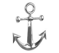 Décoration murale ancre aluminium argent 62x40cm maritime ancre déco nautique
