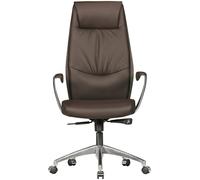 FineBuy Design Chaise bureau Chaise exécutif Ergonomique Chaise de pivotant Cuir