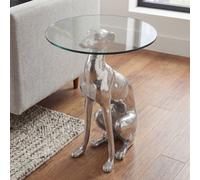 FineBuy design Sculpture déco tableau figure de couleur aluminium NEW argent