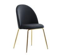 FineBuy Ensemble de 2 Chaises de salle à manger Velours Chaises de Cuisine Tissu