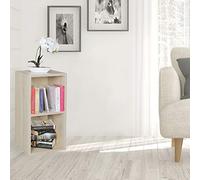 FineBuy Étagère 30x30x60 cm, Bibliothèque Étroite avec 2 Compartiments | petit étagère pour livres et déco, étagère pour salon, salle de bain et entrée, autoportant, surface facile d'entretien
