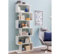 FineBuy Étagère à livres Blanc 70x190,5x23,5 cm Étagères Design Étagère murale