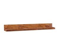 FineBuy étagère Murale 160 cm Bois Massif Sheesham étagère Suspendue Rustique | Etagère en Bois - Capacité de Charge maximale 20 kg - Étagère pour Le Mur | Bois véritable