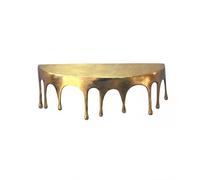 FineBuy Étagère Murale 60cm Aluminium Or Effet Goutte - Étagère Suspendue Originale Métal - Design Drops Étagère Flottante Alu - Tablette Murale décorative Moderne Faite à la Main