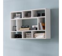 FineBuy Étagère Murale 75x51x16 cm Étagère Suspendue Flottante Design Moderne