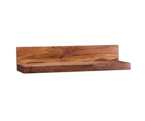 FineBuy étagère Murale 80 cm Bois Massif Sheesham étagère Suspendue Rustique | Etagère en Bois - Capacité de Charge maximale 20 kg - Étagère pour Le Mur | Bois véritable