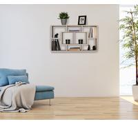 FineBuy Étagère Murale 85x47,5x16 cm Étagère Suspendue Flottante Design Moderne