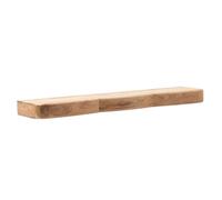 FineBuy Étagère Murale Acacia Massif 120cm avec Trois tiroirs - Étagère Design pour Le Mur - Planche Murale en Bois avec Rangement - Étagère Suspendue Flottante en Bois véritable
