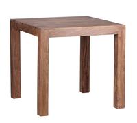 Table De Salle À Manger 80x76x80cm Bois Massif Table De Cuisine Acacia Marron