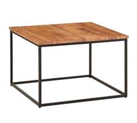 FineBuy Table Basse de Salon 60x60x41cm Table Canapé Bois Metal Industriel Carré