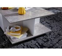 FineBuy Table basse 70x70cm Table de salon Table de salon avec 2 tiroirs