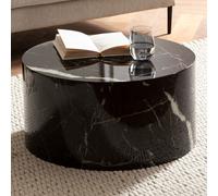 FineBuy Table Basse Aspect Marbre 60 cm Table de Salon Ronde Moderne Brilliant