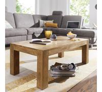 FineBuy Table Basse Bois Massif 110x40x60 cm Table d'appoint Table de salon