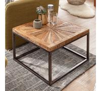 FineBuy Table Basse Bois Massif 55x40,5x55 cm Table d'appoint Table de salon