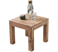 FineBuy Table Basse Bois Massif Acacia Table de Salon 45 x 40 x 45 cm Table d'appoint Style Maison de Campagne Meubles en Bois N