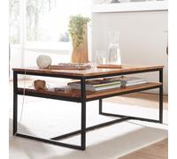 FineBuy Table Basse de Salon 100x60x45 cm Table Canapé Bois Metal Industriel