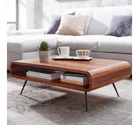 FineBuy Table Basse de Salon Bois Massif 90x55x30cm Table Moderne avec Rangement