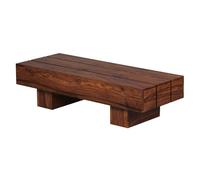 FineBuy Table basse en bois massif massif 120 x 45 x 30 cm