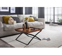 FineBuy Table basse FB50967 Table de salon en bois massif Table basse d'appoint