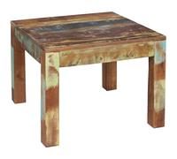 FineBuy Table Basse KALKUTTA 60x60x47 cm Bois Massif Marron, Bois de Bateau