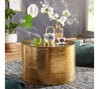 FineBuy Table Basse Métal 61x40,5x61 cm Table d'appoint Design Bout de canapé