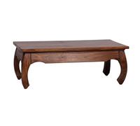 Table Basse Bois Massif - FINEBUY - 110x40x60cm - Marron foncé - Maison de campagne