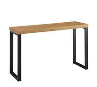 FineBuy Table Console Entrée Décor Chêne et Noir 120x39x75,5 cm Moderne | Design Table de Rangement Étroite - Capacité de Charge maximale: 40 kg - Table de Bureau Table de Couloir