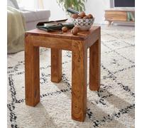 FineBuy Table d'appoint Bois Massif 35x45x35cm Bout de canapé Table de Salon