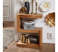 FineBuy Table d'appoint Bois Massif 44x60x30cm Bout de canapé Table de Salon