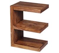FineBuy Table d'appoint Bois Massif Sheesham 45 x 60 x 30 cm Table Basse Salon | Bout de canapé est - Capacité de Charge par Plaque: 30 kg - Table en Bois
