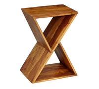 FineBuy Table d'appoint Bois Massif 43x60x30cm Bout de canapé Table de Salon