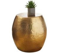 FineBuy Table d'appoint Métal 42x42x42 cm Table Basse Design Bout de canapé Rond