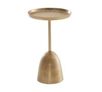 FineBuy Table d'Appoint Ronde 33x33x53 cm Métal Dorée, Oriental