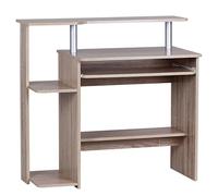 FineBuy Table de Bureau 94 x 90 x 48 cm Chêne Sonoma Table de Bureau pour Ordinateur | Table PC avec extrait de Clavier | Bureau d'ordinateur Table d'ordinateur | Table d'ordinateur Portable